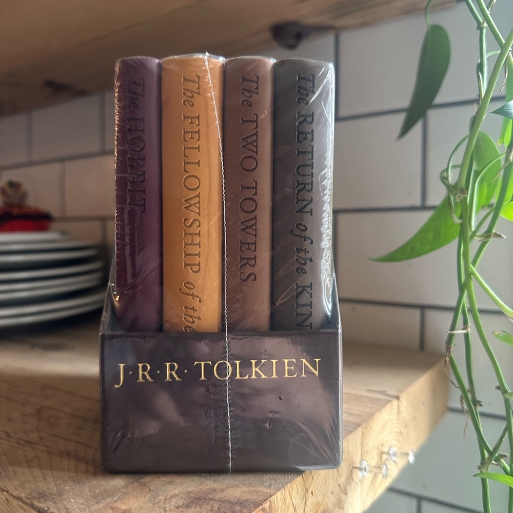 Book The Hobbit Lord Of The Rings Set - Brown, Tan, Gray